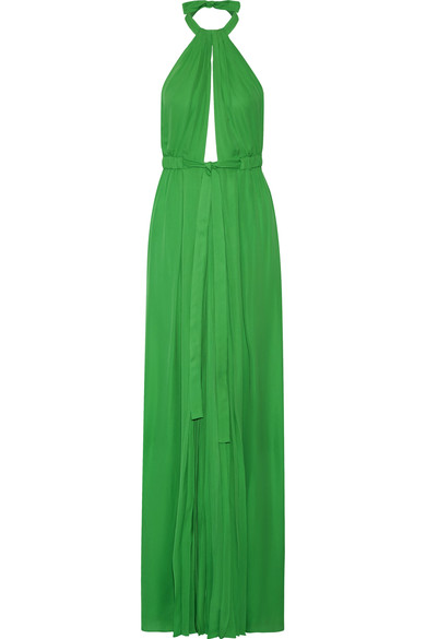 Pleated silk halterneck gown, Emilio Pucci