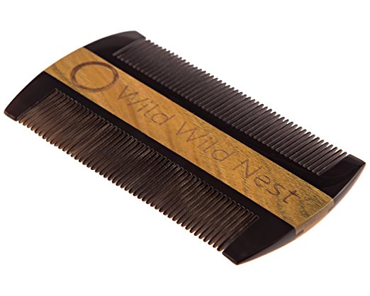 Pocket Size Buffalo Horn Beard Comb