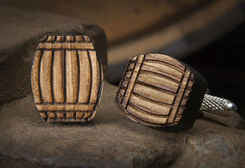 https://www.heritagehandcrafted.com/products/bourbon-barrel-cufflinks