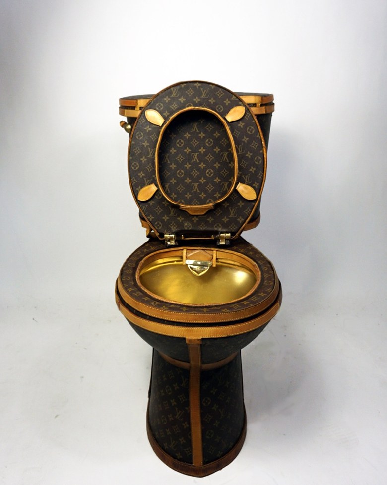 $100,000 Toilet From Louis Vuitton Bags, This Louis Vuitton toilet costs  more than your car 💩, By NowThis