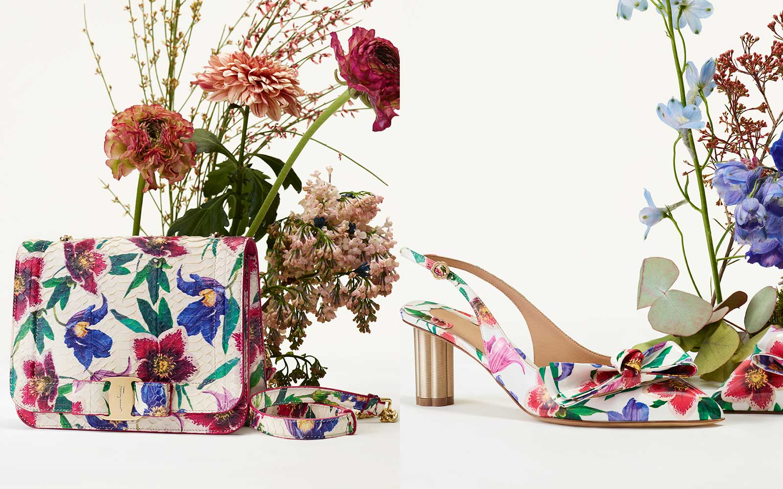 ferragamo floral shoes