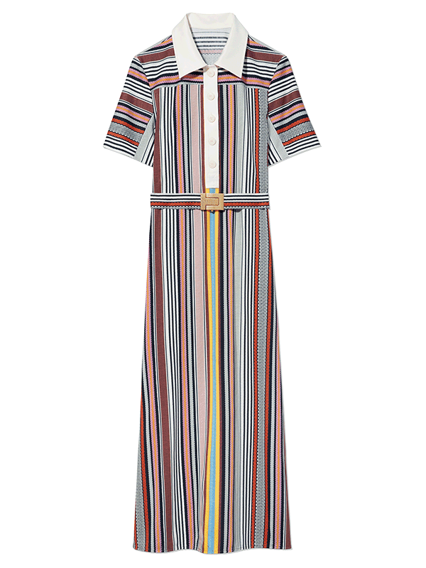 Tory Burch Striped Polo Dress