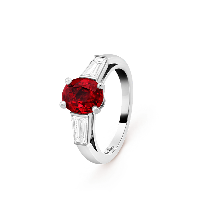 Sonate solitaire ring by Van Cleef & Arpels