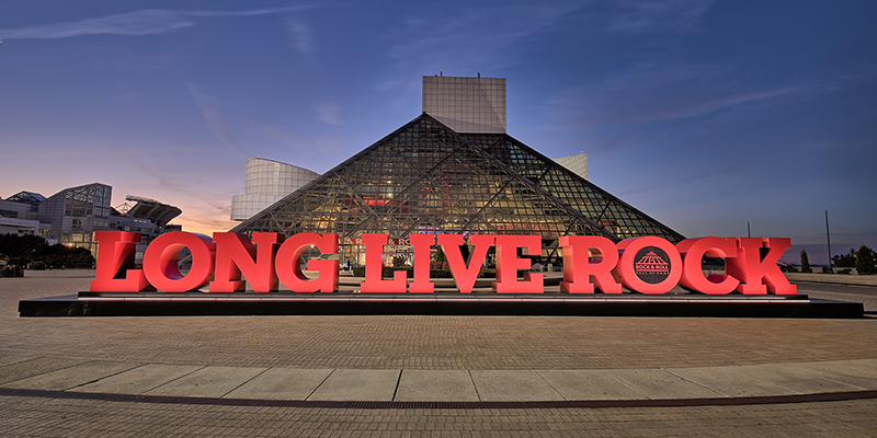 Rock and Roll Hall of Fame and Museum in Cleveland, Ohio, USA