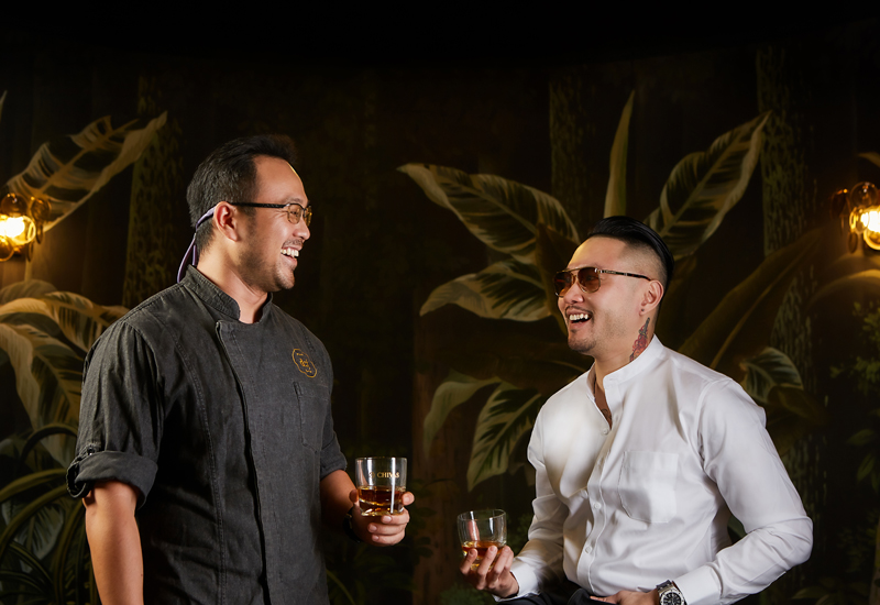 (L-R) Chef Malcolm Goh and Dennis Lau