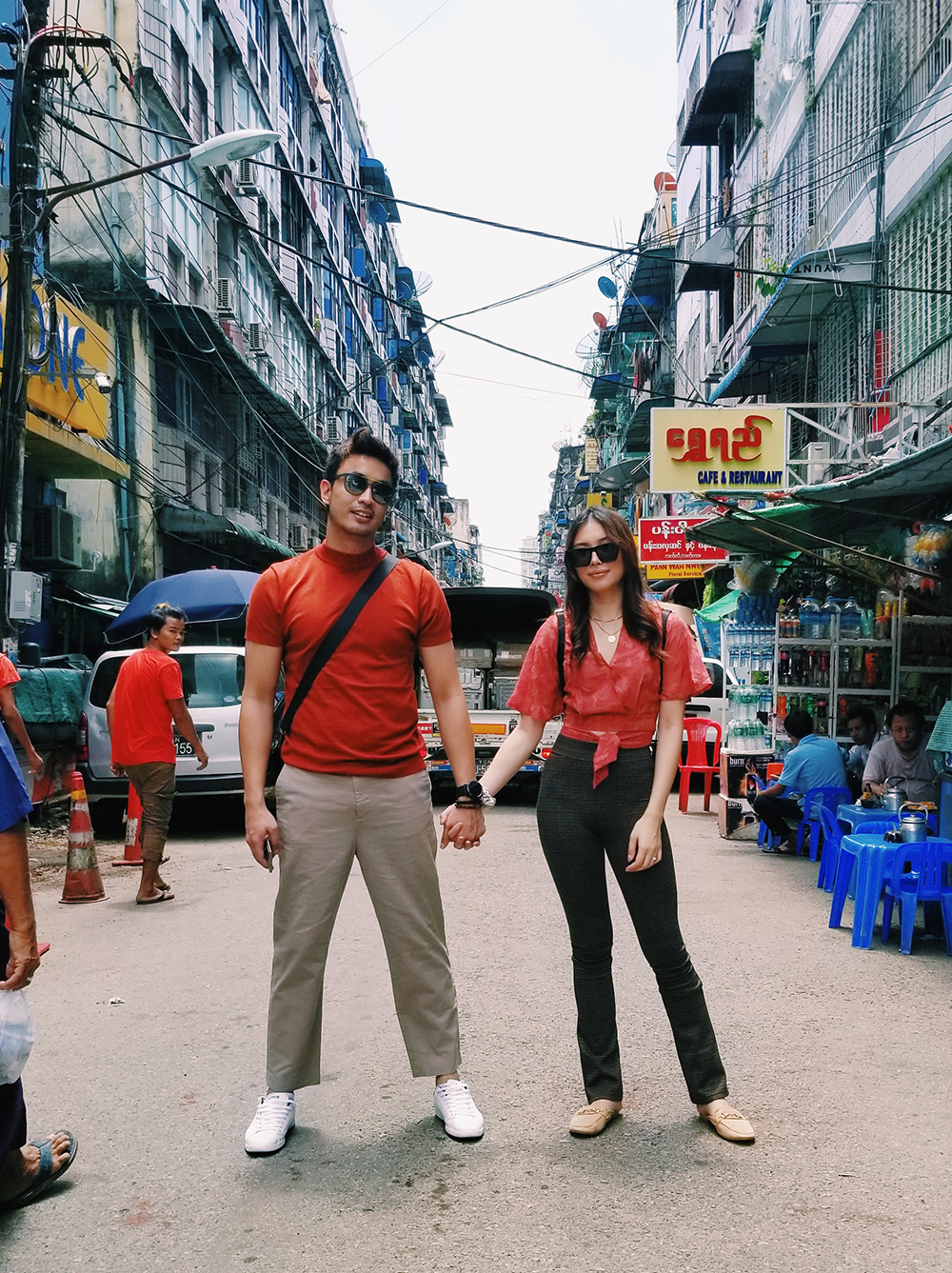 Aiman Hakim and Zahirah Macwilson in Yangon