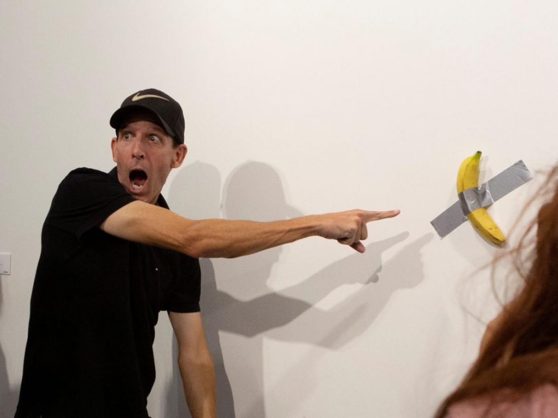 A banana taped to a wall fetched US120,000 at Art Basel Miami and then got eaten