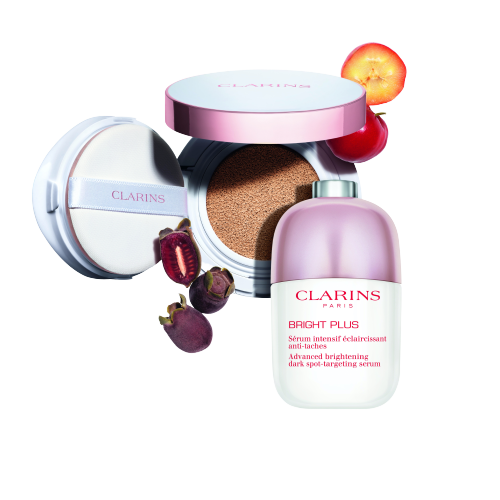 Clarins Bright Plus Serum & Brightening Cushion 