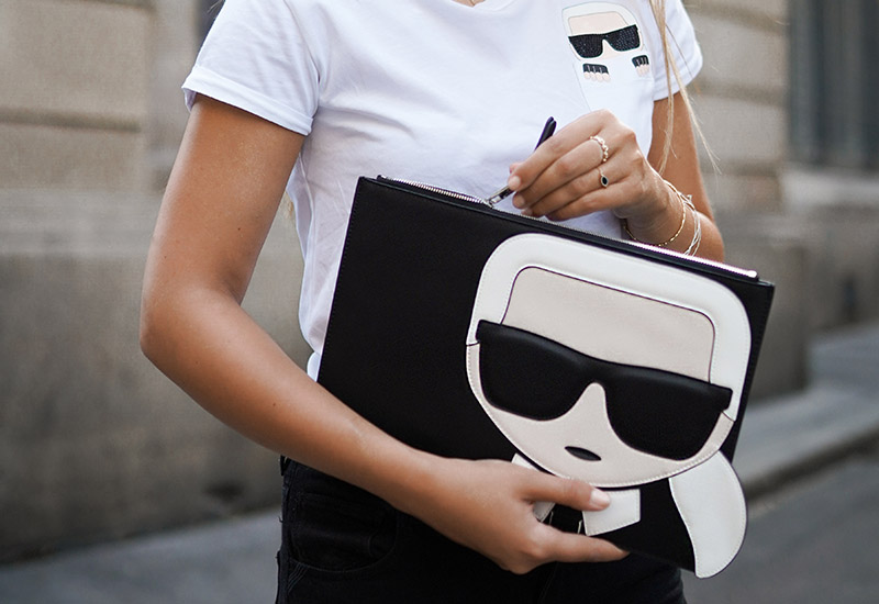 Karl Lagerfeld Rue St-Guillaume Laptop Sleeve Black