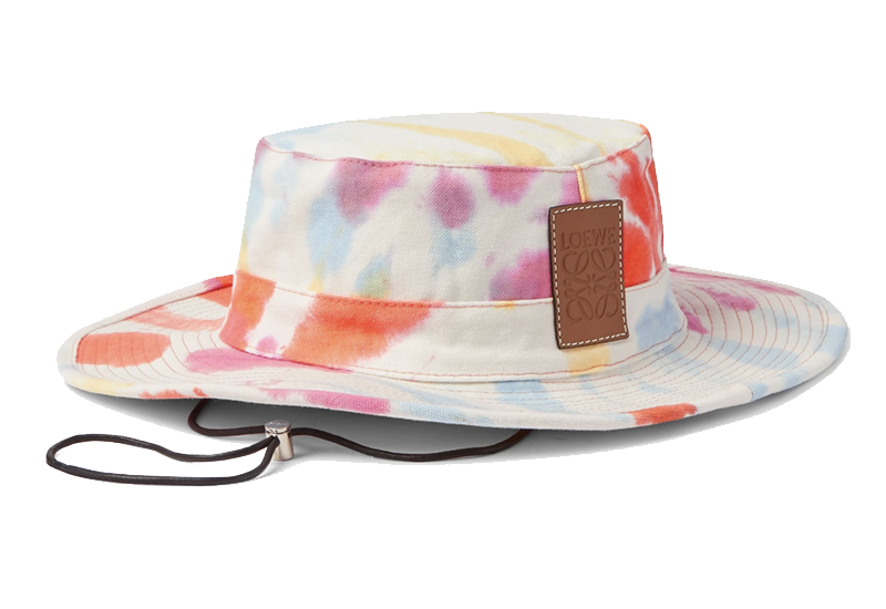 Loewe + Paul’s Ibiza Logo-Detailed Tie-Dyed Canvas Bucket Hat