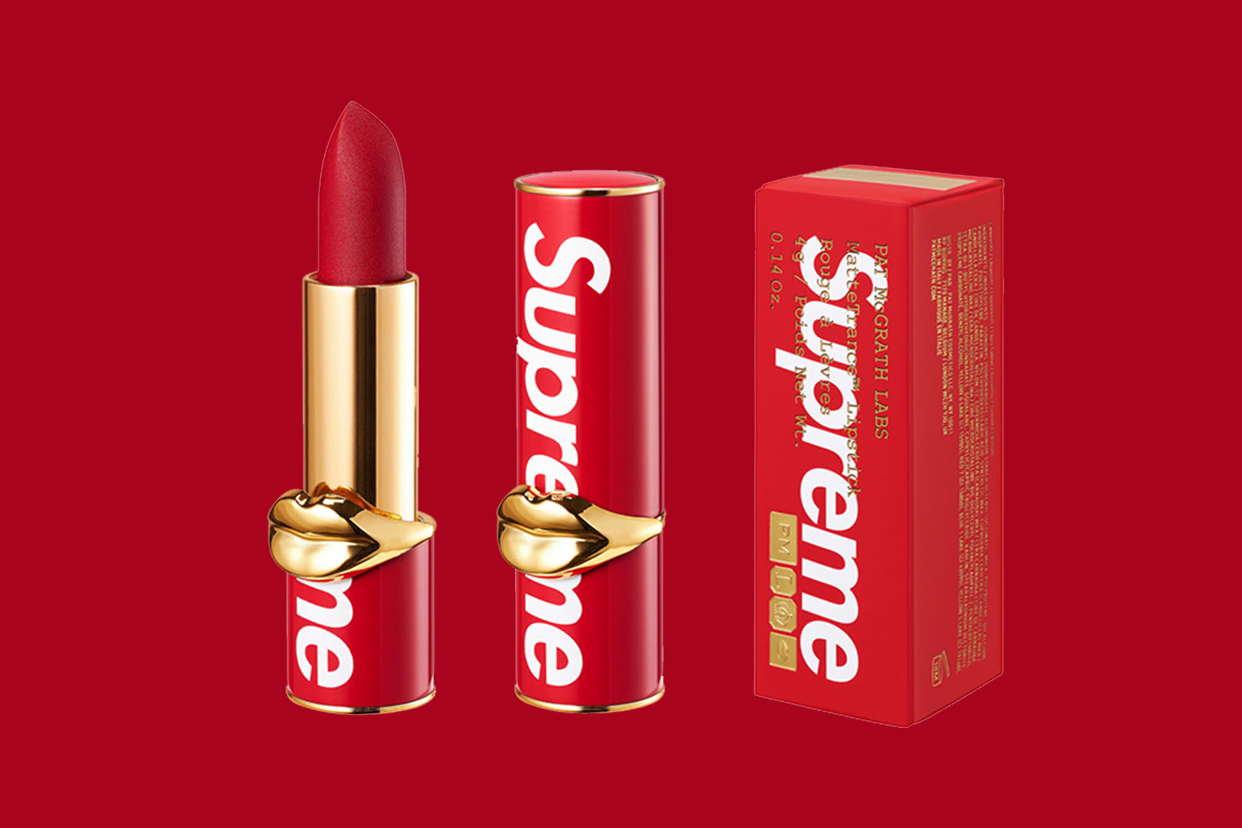 Supreme paints the town red with first ever beauty collab with Pat