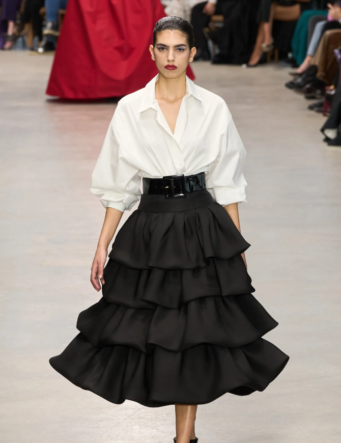 NYFW 2024 Trends: Short skirts out, long skirts in! - FirstClasse