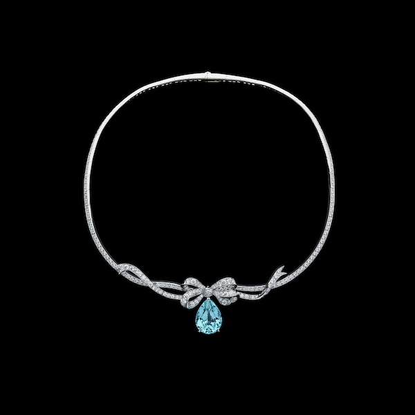 DIOR PRINT HIGH JEWELRY PARAIBA TOURMALINE NECKLACE