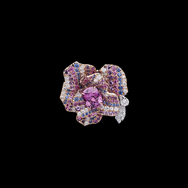 DIOR PRINT HIGH JEWELRY PINK SAPPHIRE RING