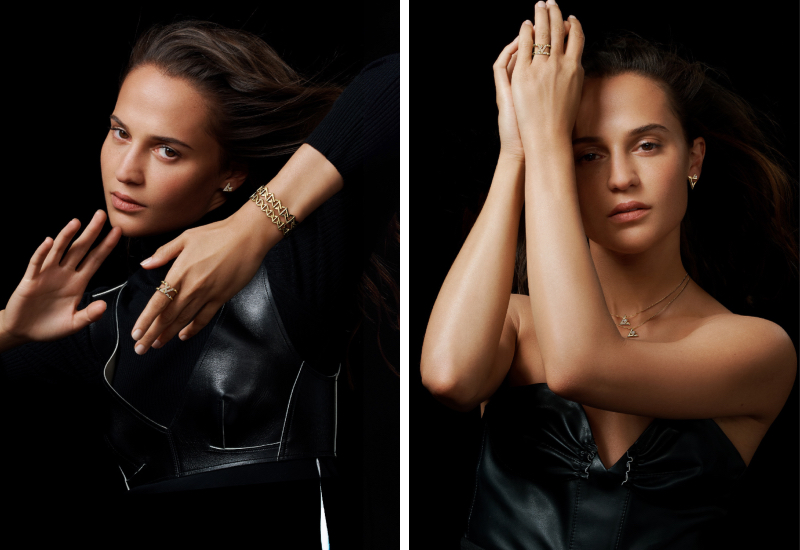 Alicia Vikander & Kid Cudi x Louis Vuitton LV Volt Fine Jewelry 2023