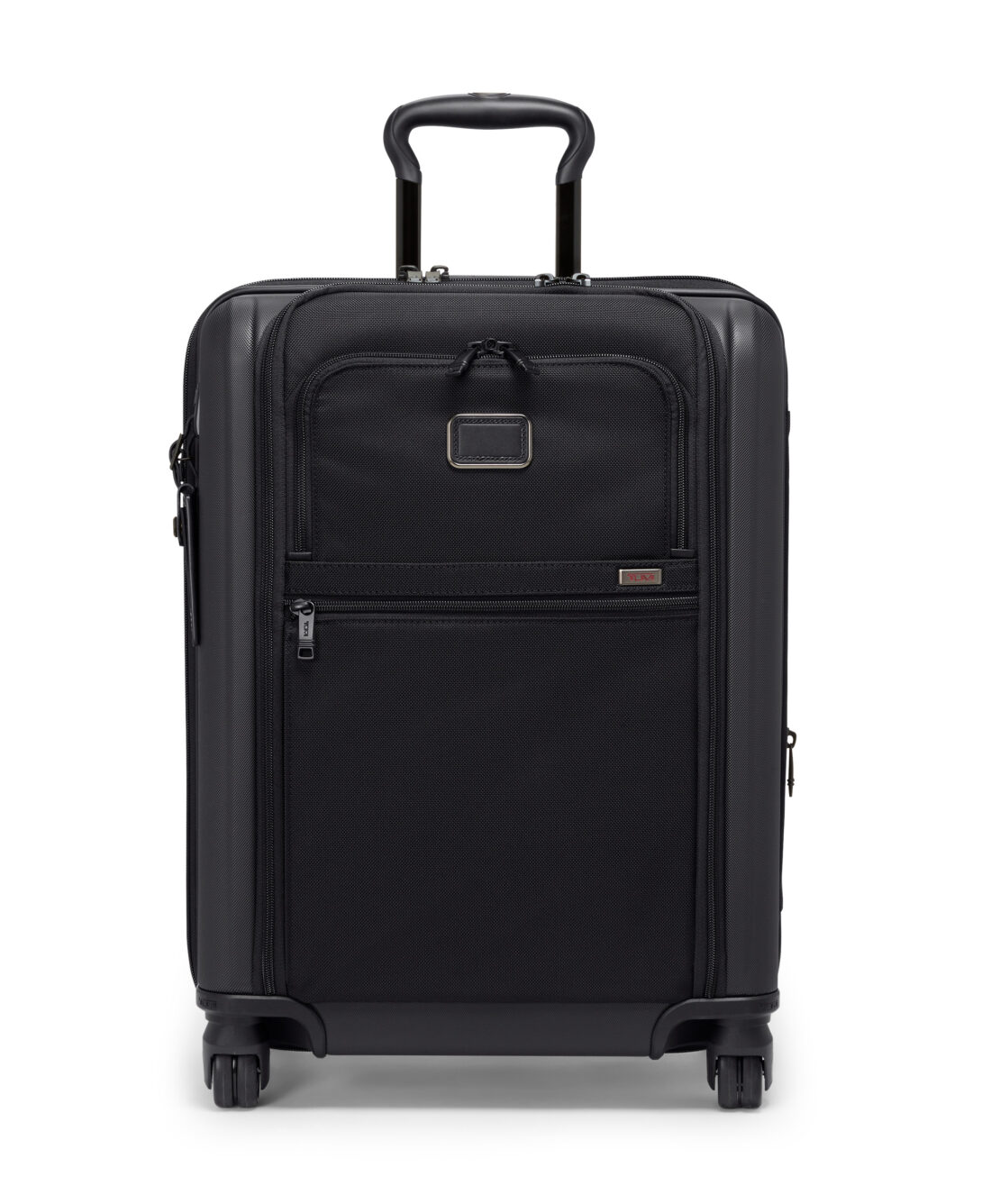 Alpha Hybrid Continental Dual Access 4 Wheeled Carry-On in Black.