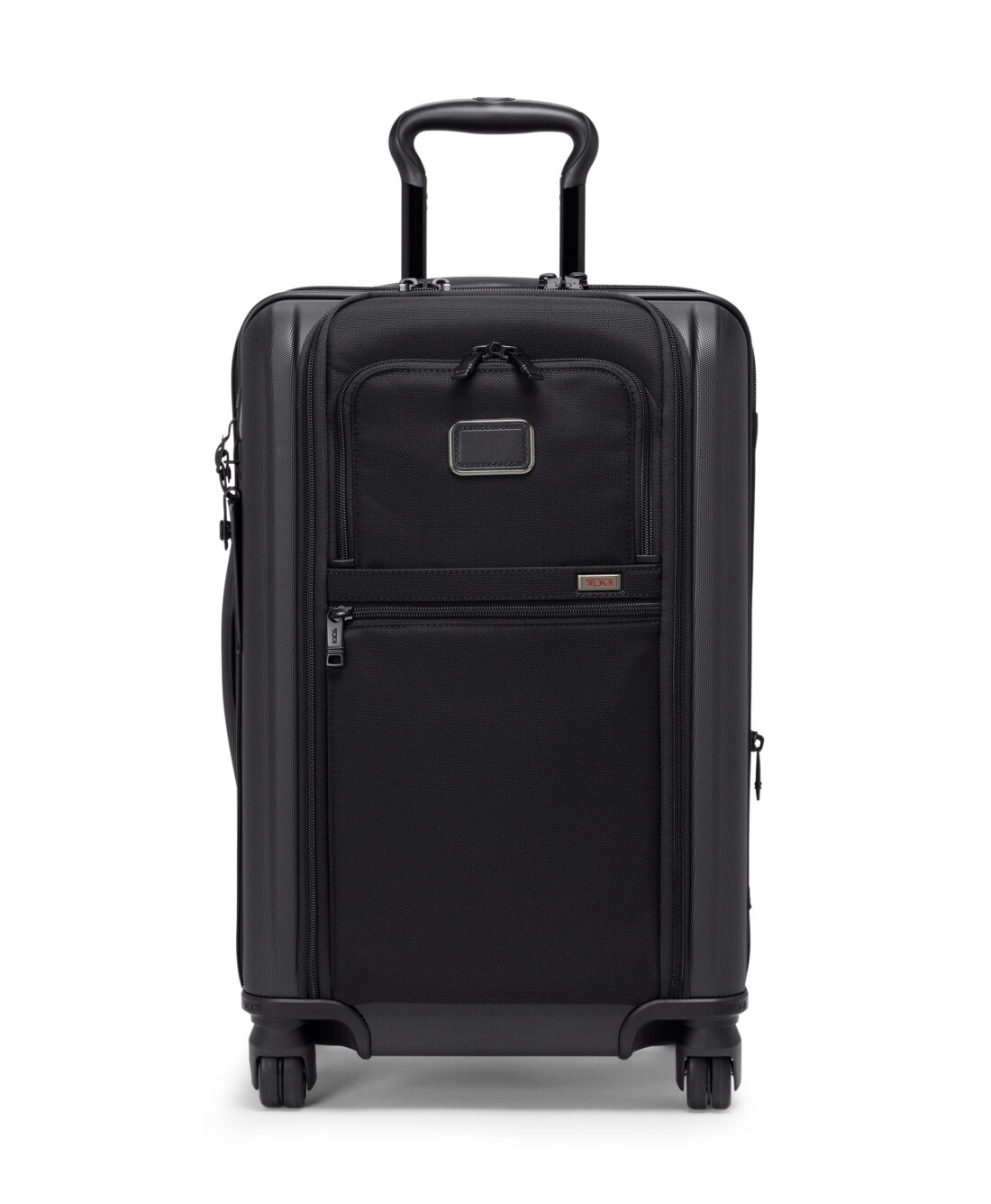Alpha Hybrid International Expandable 4 Wheeled Carry-On in Black.