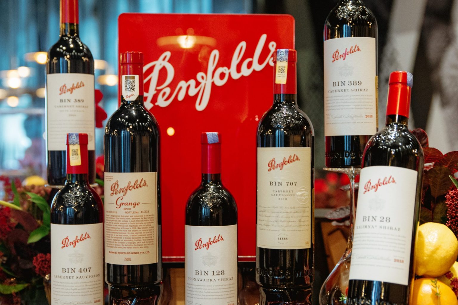 A tasting of 8 fine wines from the Penfolds 2020 collection