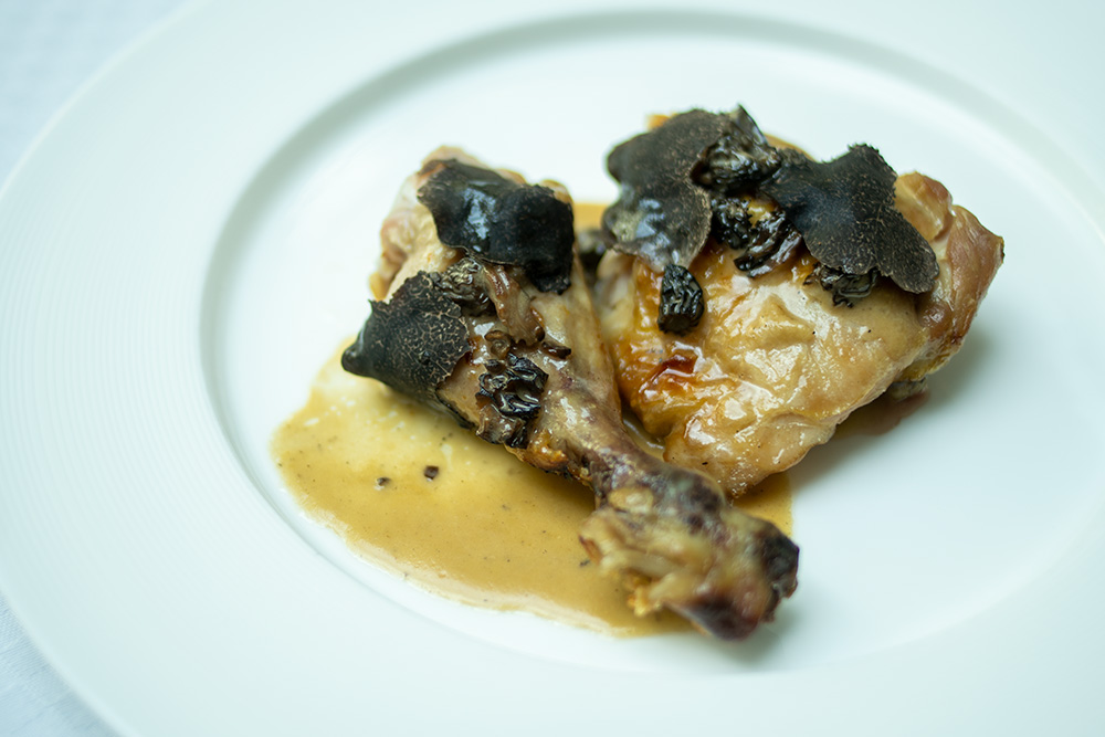 Fricasee of Chicken with Morels 