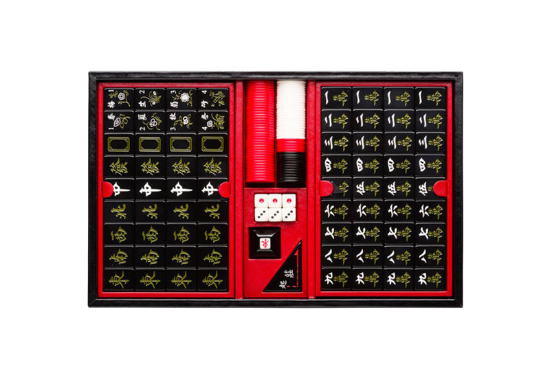 Rare Ltd Ed Chinese Golden Million Great Wall Movie Mahjong Set •146 Tiles