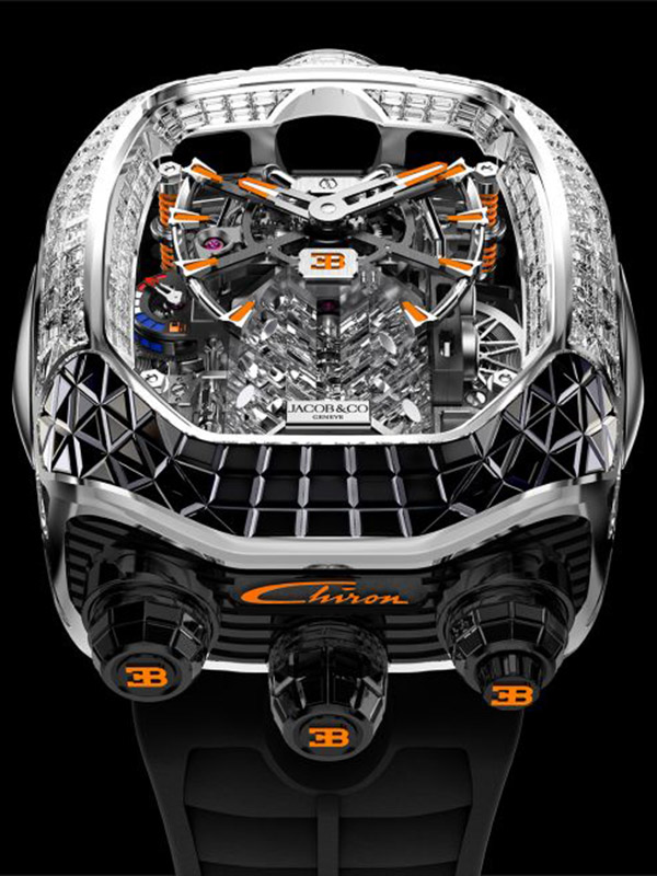 Jacob Co s latest Bugatti Chiron watch boasts invisible set diamonds