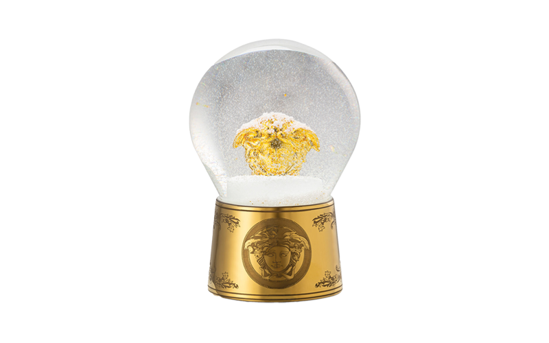 Versace Medusa Gold Snow Globe