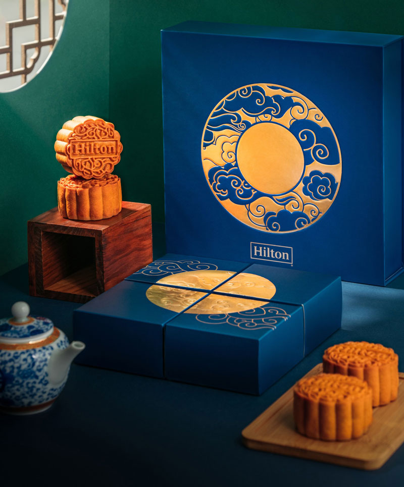 2022 Mid-Autumn Walong Marketing Lily Decorative Chinese Moon Cake