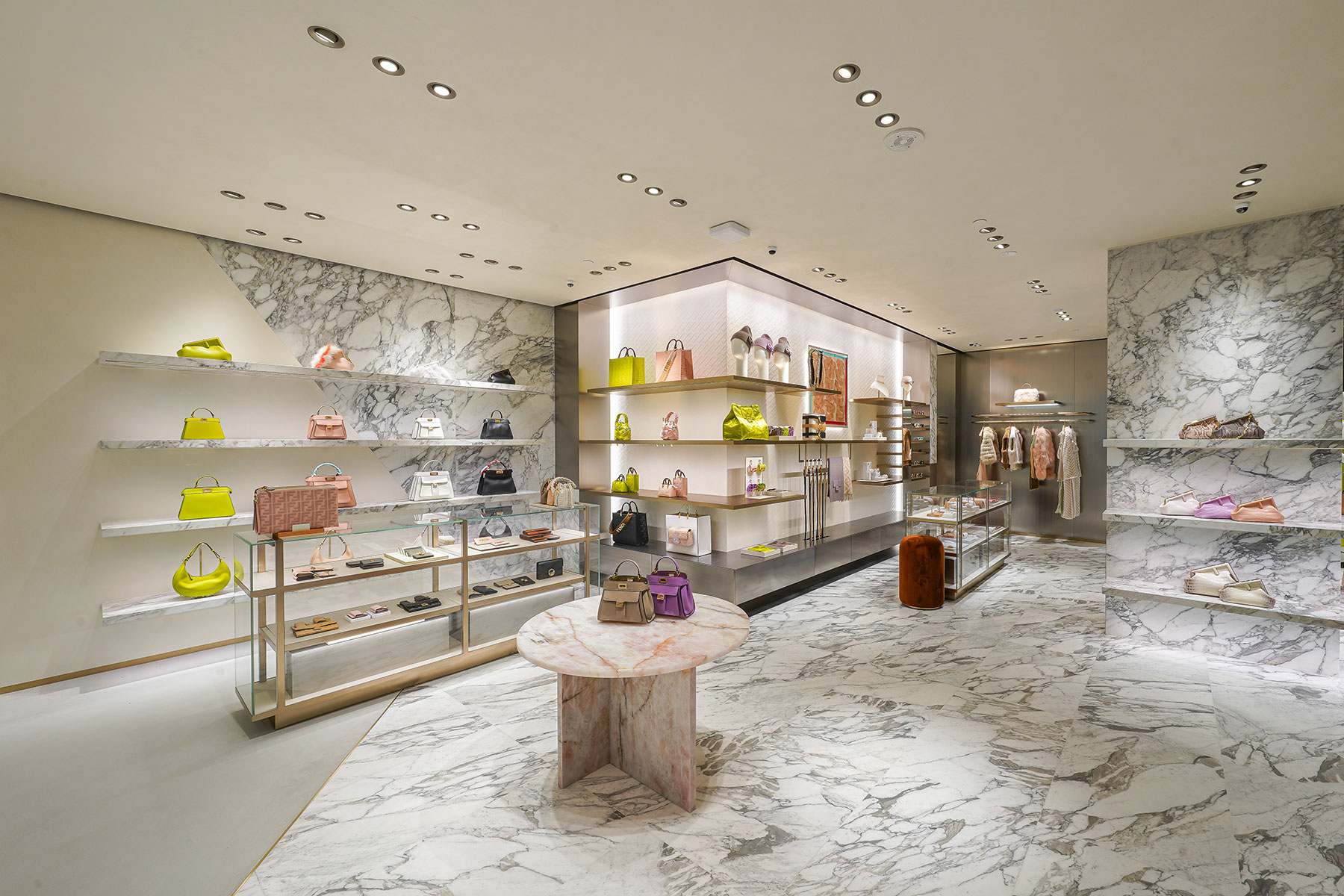 SINGAPORE - CIRCA APRIL, 2019: Storefront Of Fendi Store In The