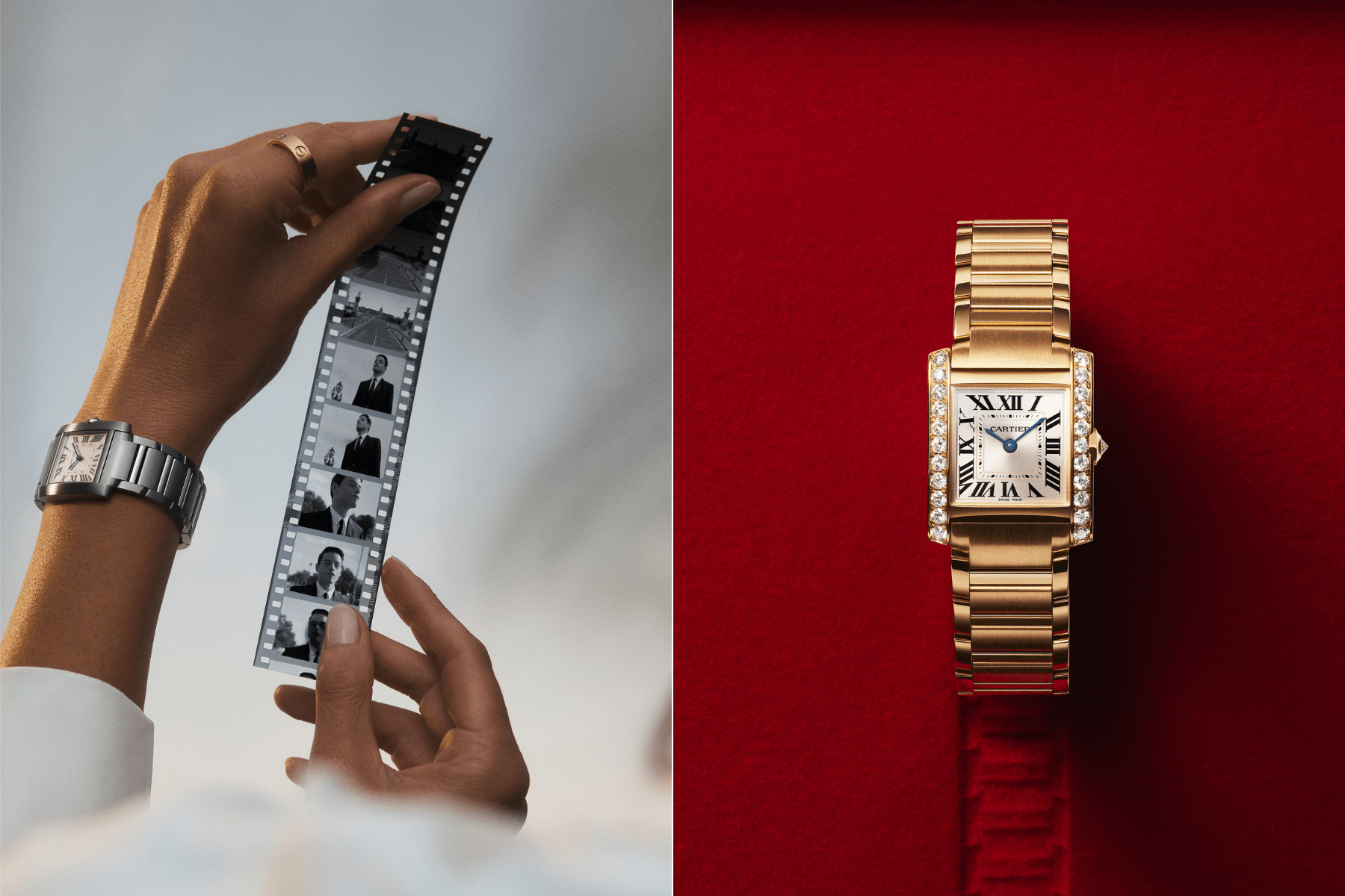 Cartier unveils new Tank Francaise and film featuring Rami Malek