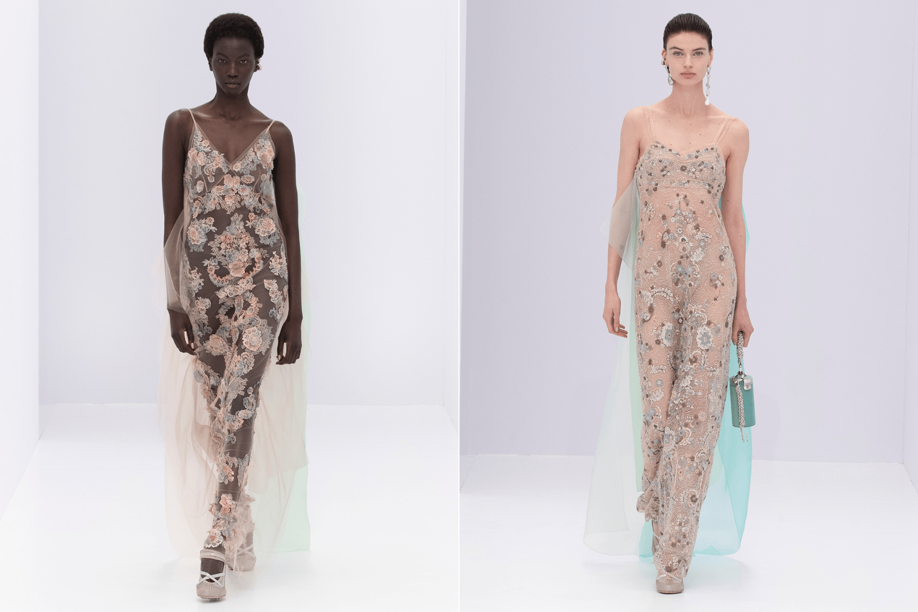 The Fendi Couture Spring/Summer 2023 highlights cosmic with lace details