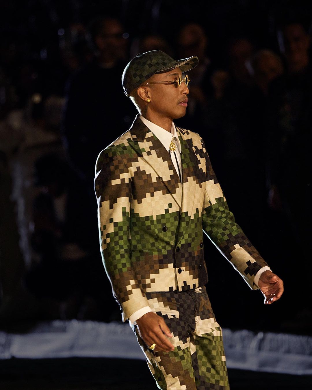 Rihanna and A$AP Rocky Attends Pharrell Lois Vuitton Show, Jay-Z