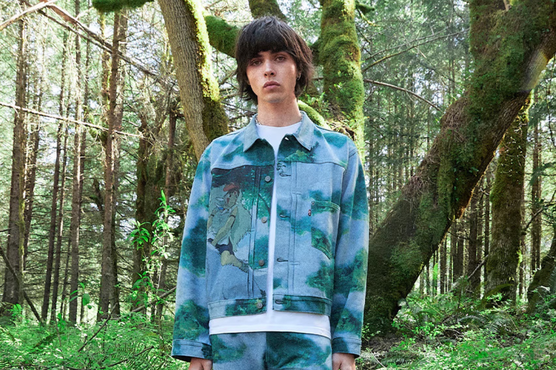 Forest Landscape Denim Jacket 