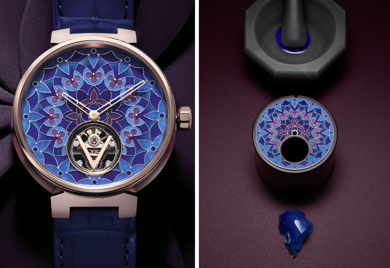 Louis Vuitton's Tambour Moon Flying Tourbillon, in pieces