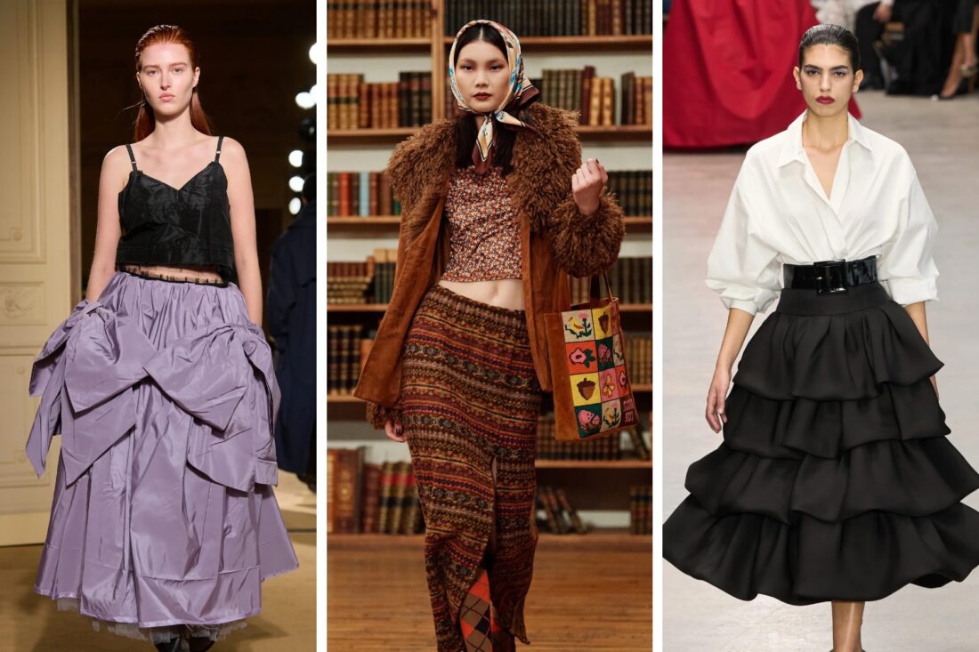 NYFW 2024 Trends Short skirts out, long skirts in! FirstClasse