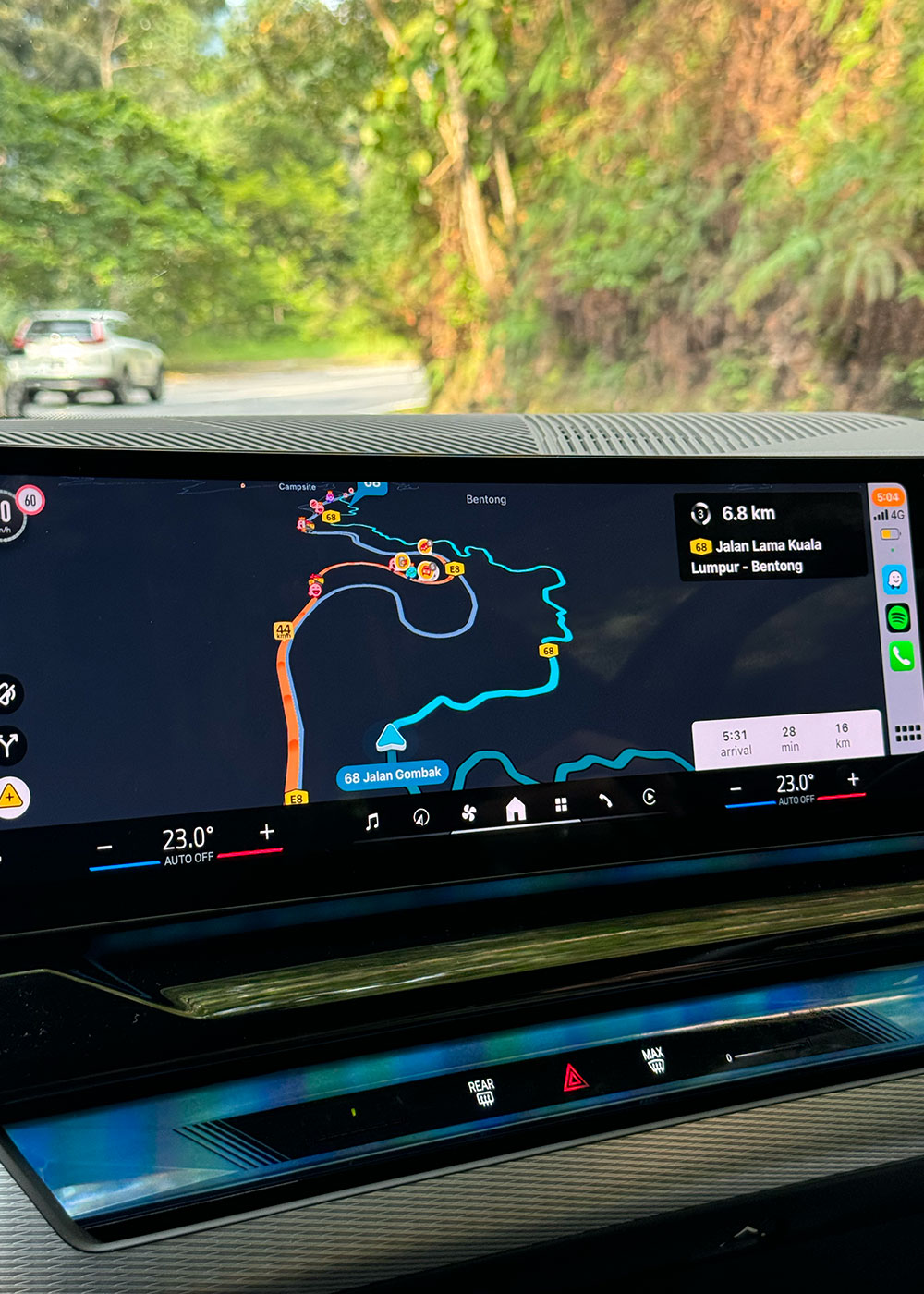 BMW i5 infotainment system.