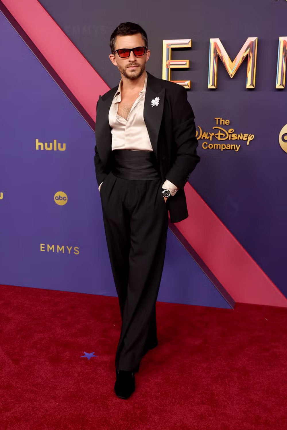 Jonathan Bailey at the 2024 Emmy Awards. 