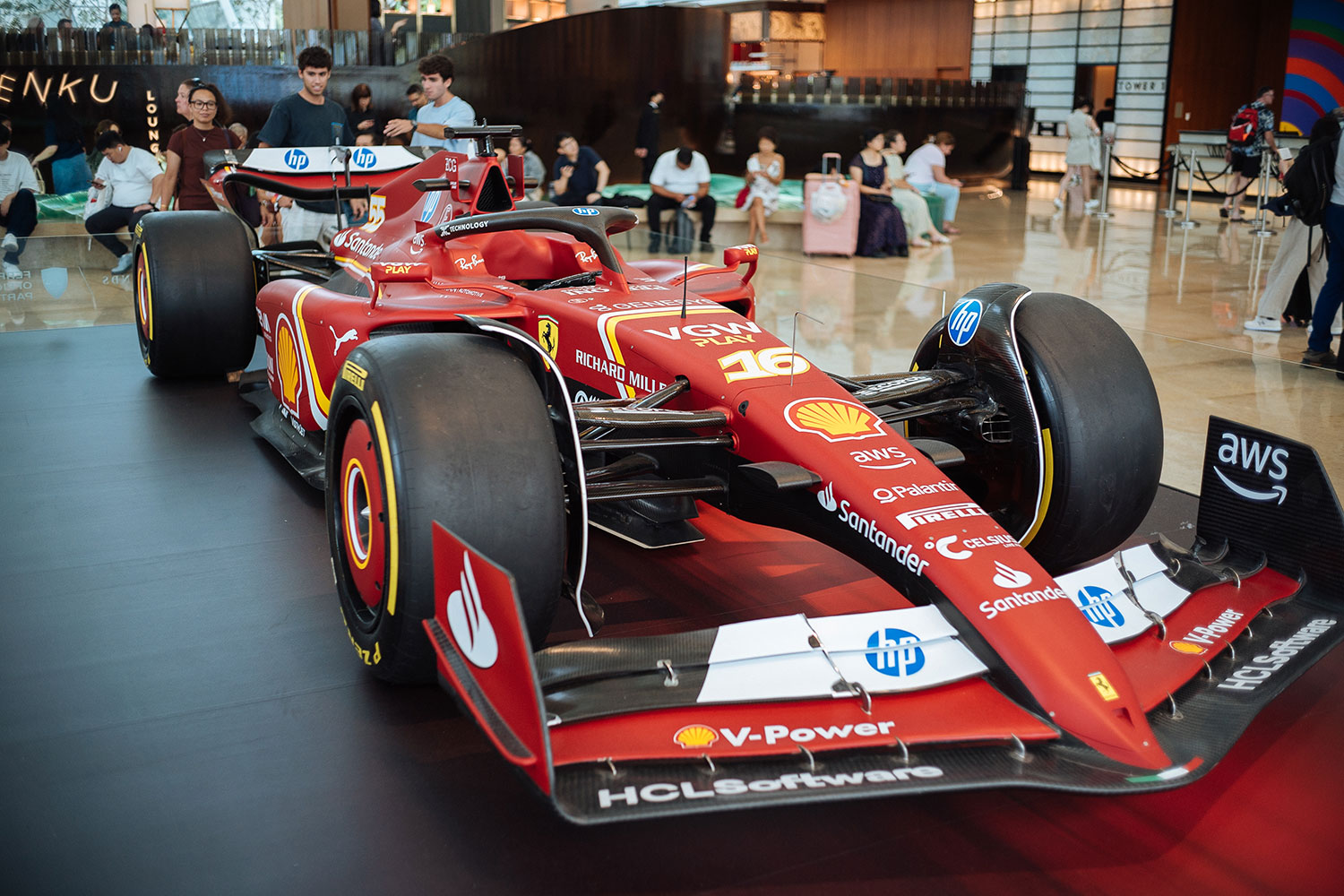 Scuderia Ferrari SF-17 Racing Car Display at Marina Bay Sands 