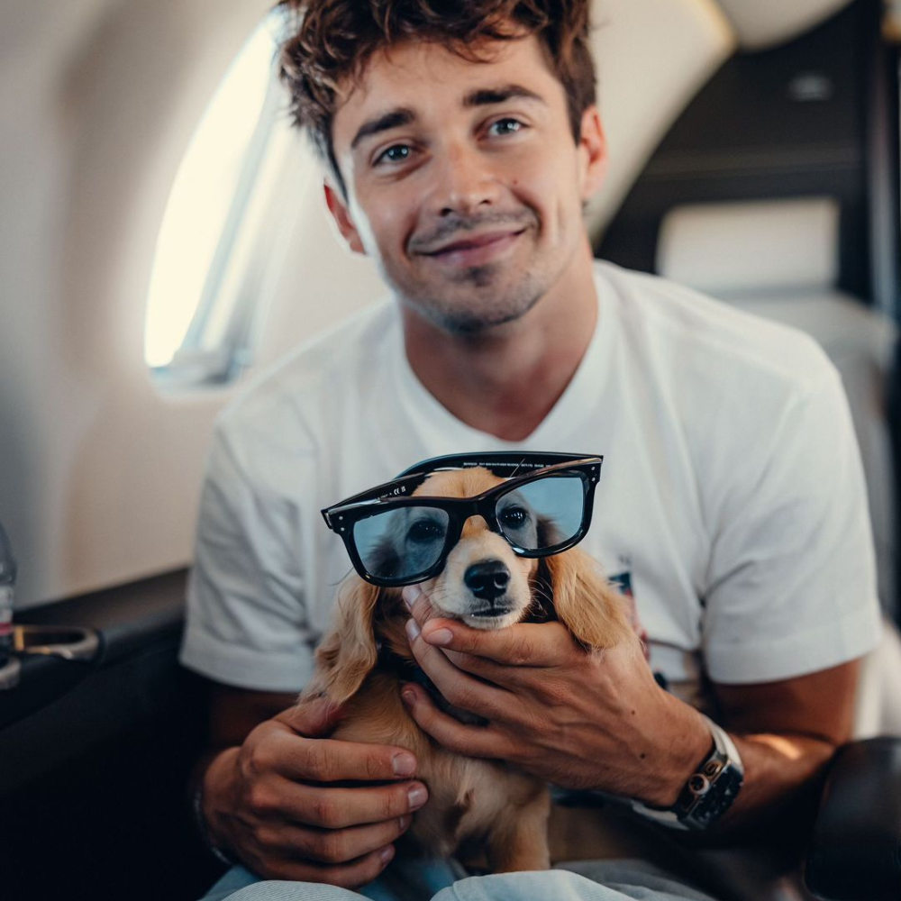 Charles Leclerc dog Leo