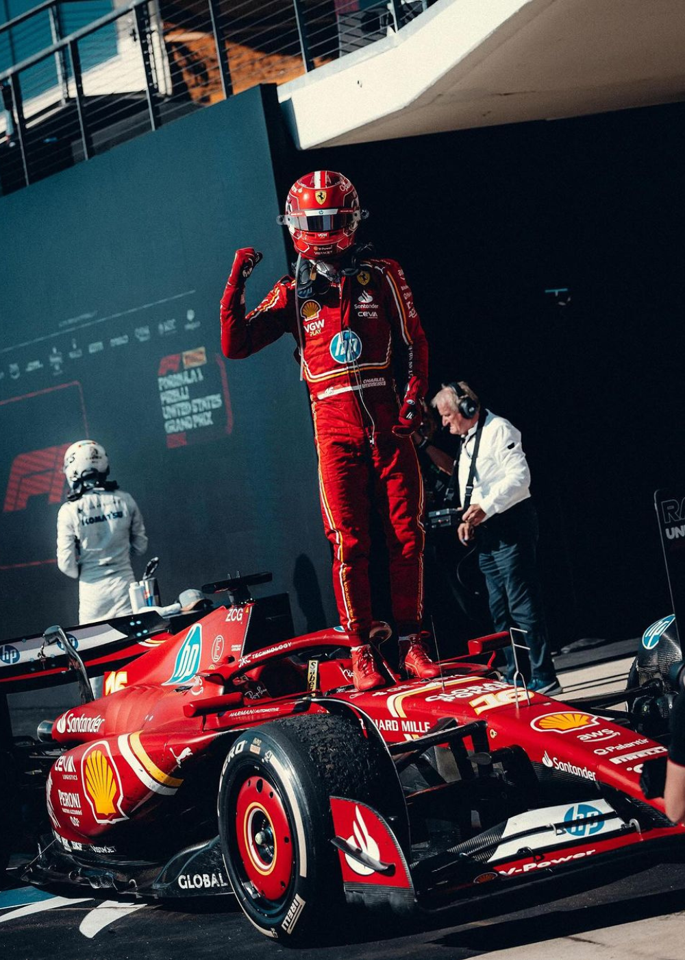 Charles Leclerc Austin Win