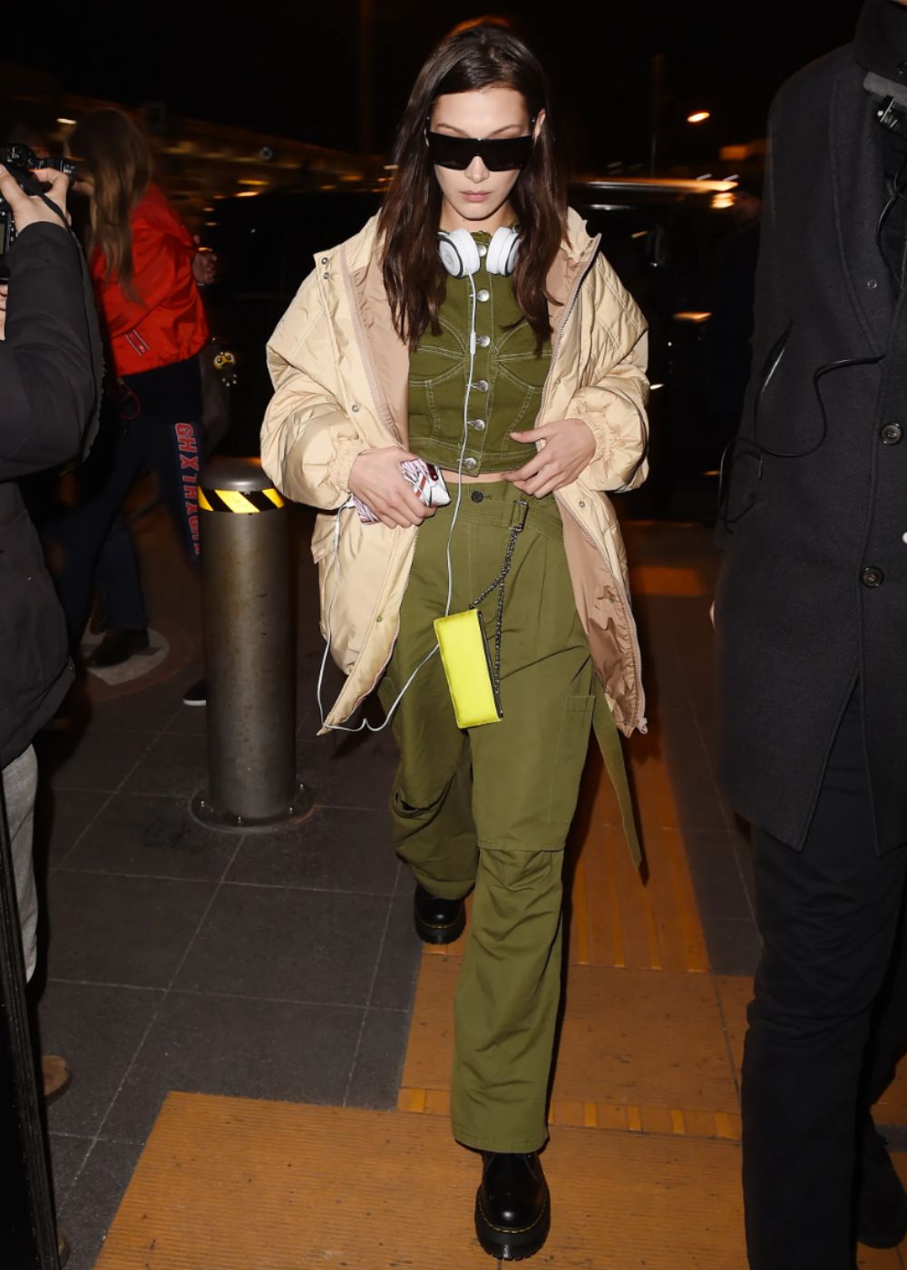 Bella Hadid Olive Green