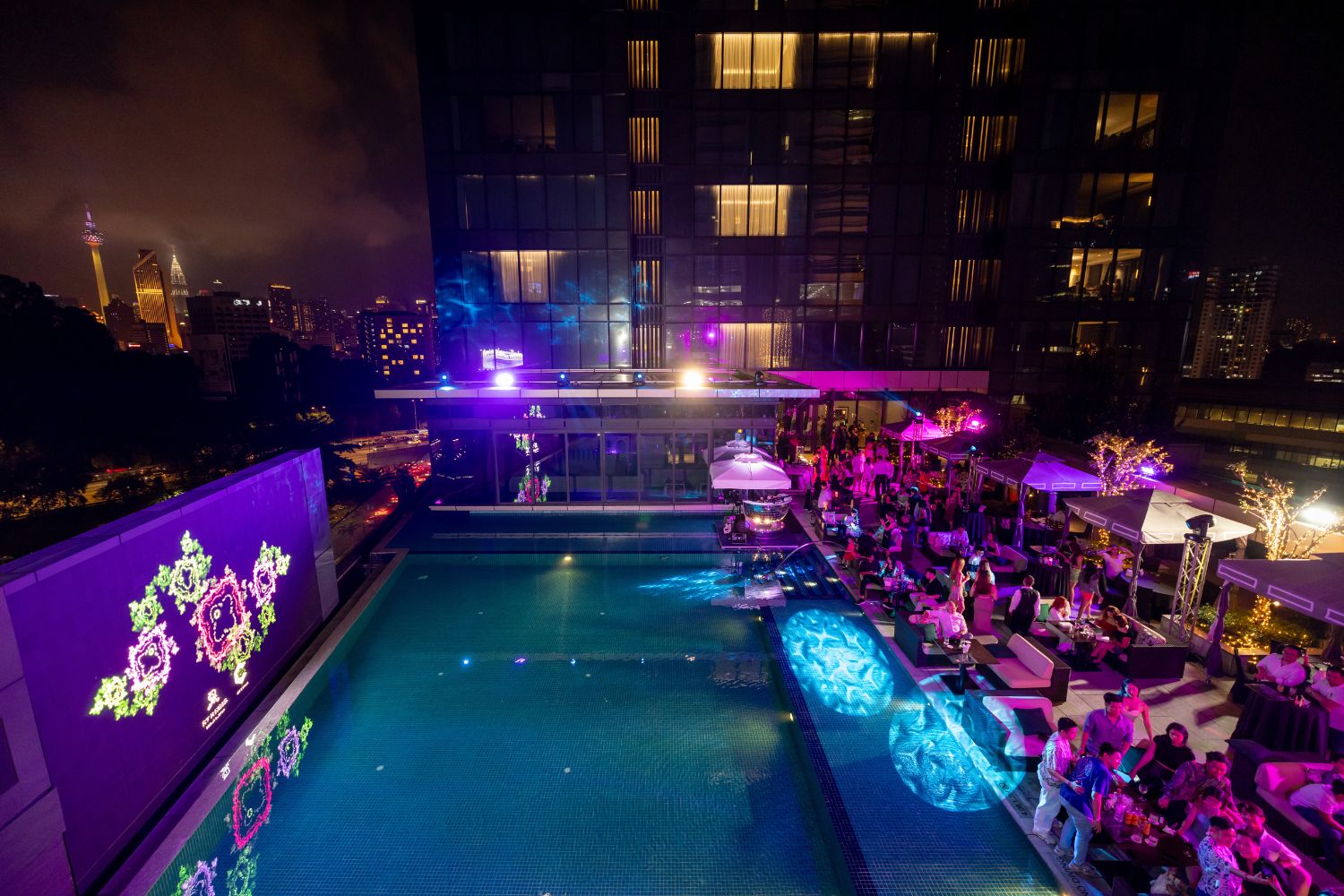 New Year’s Eve Countdown Party by the Pool at The St. Regis Kuala Lumpur.