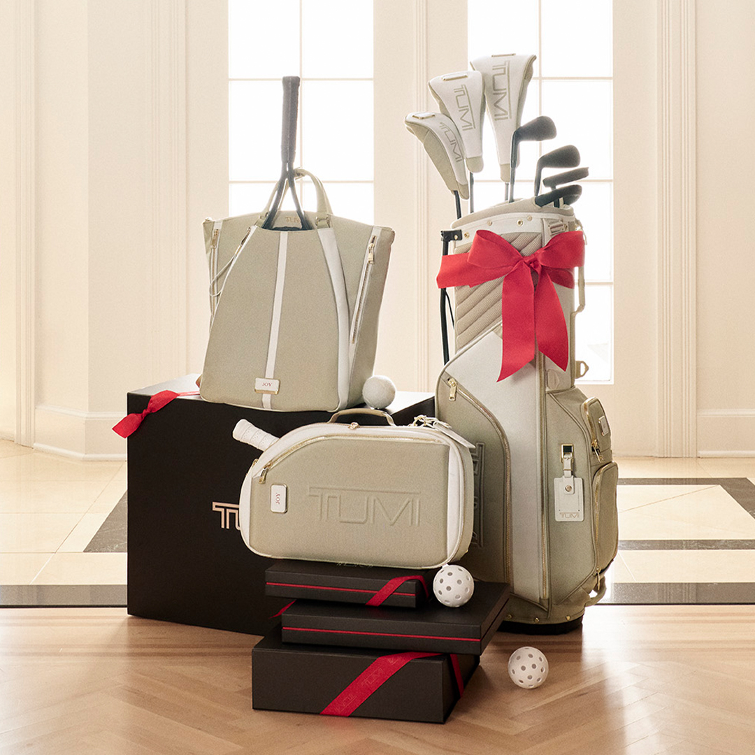 TUMI Sport Collection in Off White/Tan