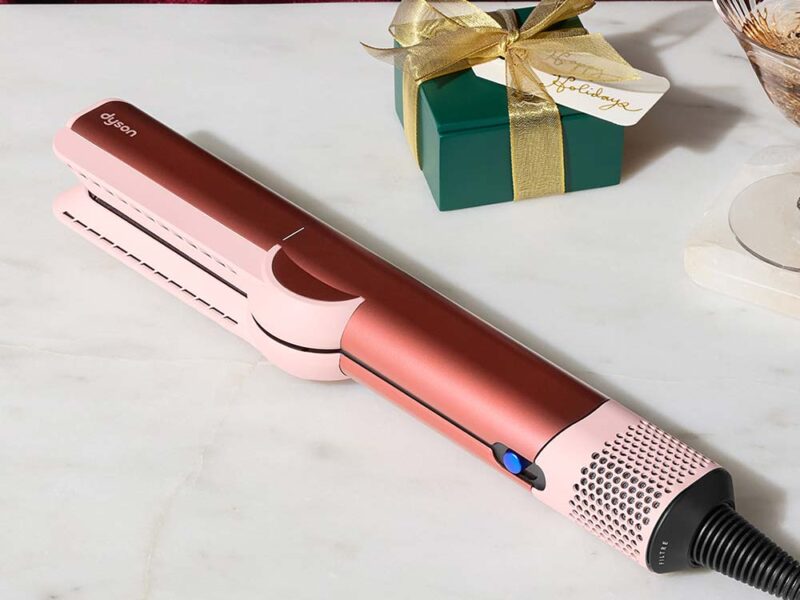 Dyson Airstrait in Limited Edition Strawberry Bronze and Blush Pink 