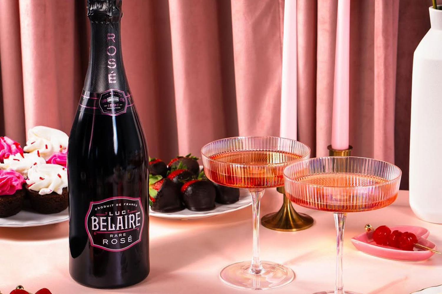 Luc Belaire Rosé. 