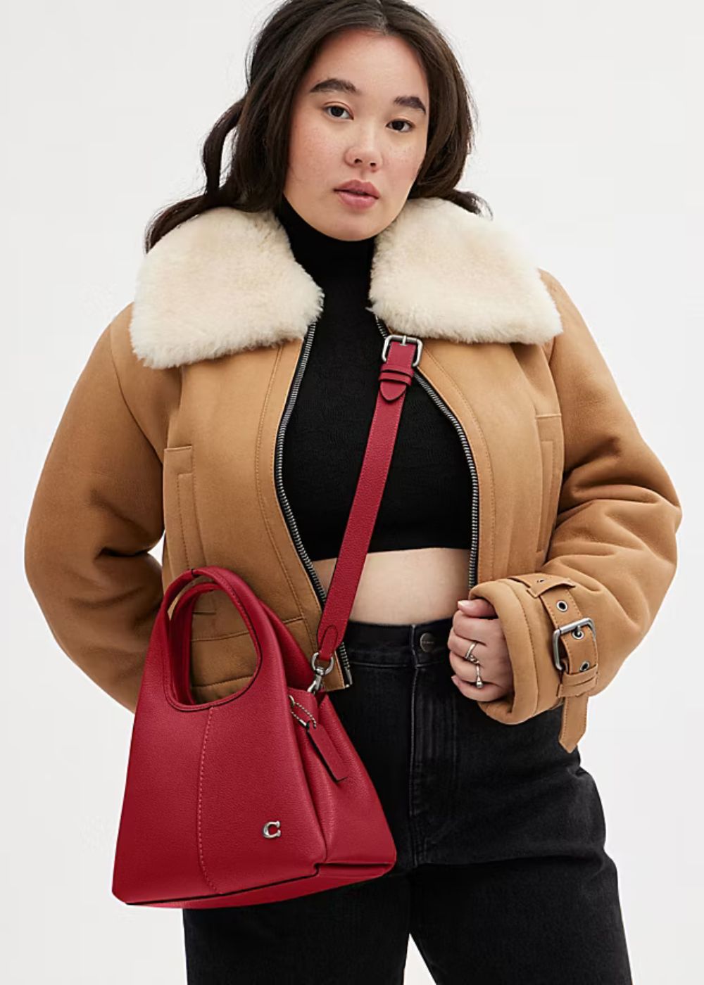 Coach Lana Shoulder Bag 23 in Ruby