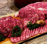 The marbling of the MiGyeongSan Hanwoo beef.