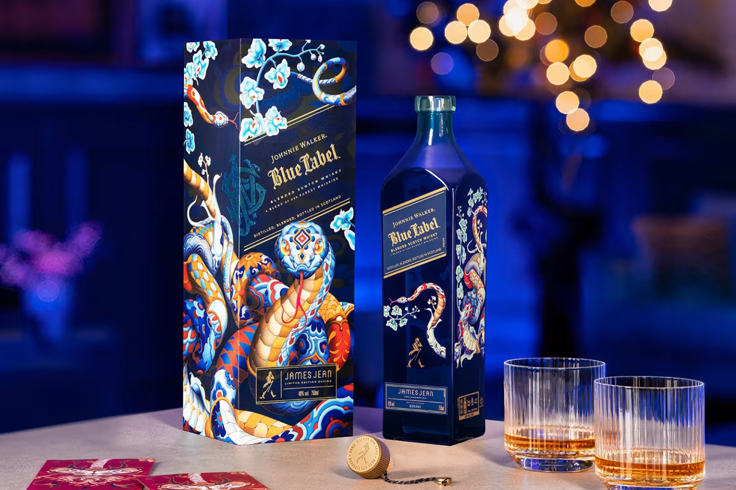 Johnnie Walker Blue Label Lunar New Year limited edition bottle.