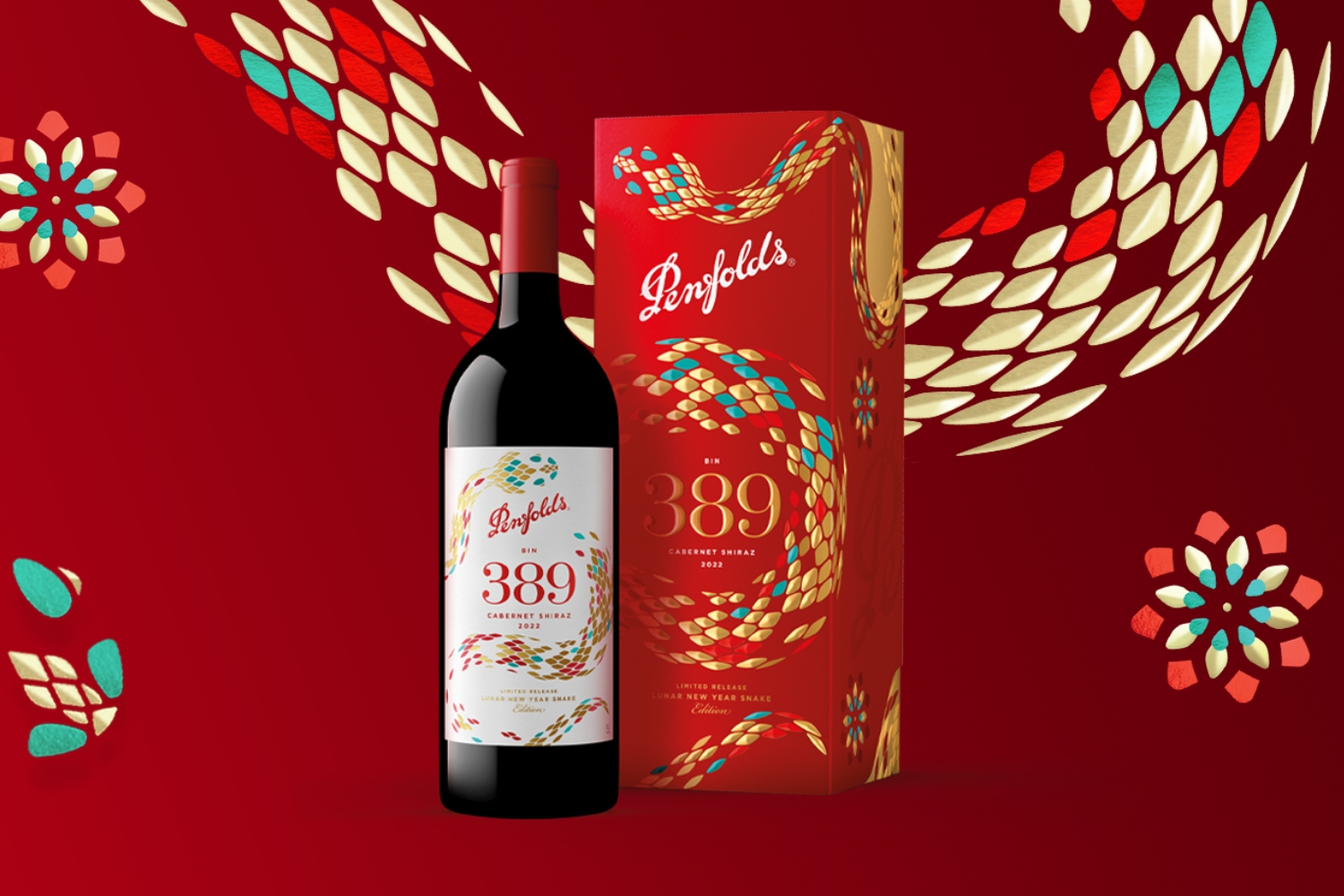 Penfold’s Bin 389 Cabernet Shiraz 2022 Lunar New Year Magnum 1.5L Gift Box.