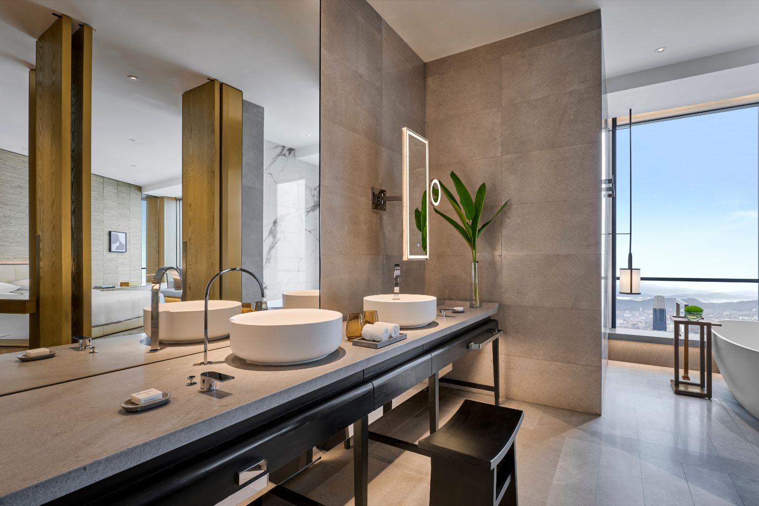 The Deluxe King Room bathroom at Park Hyatt Kuala Lumpur.