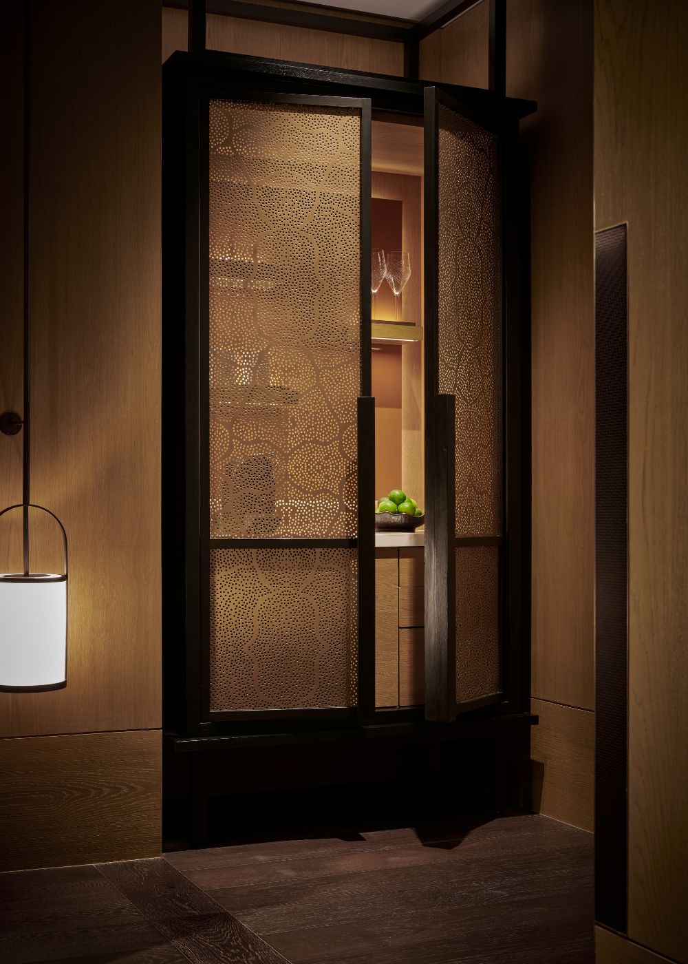 The Park Suite minibar at Park Hyatt Kuala Lumpur.